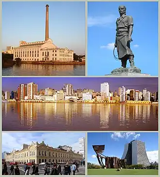 Een collage van Porto Alegre