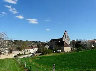 Gezicht op Montagnac-la-Crempse