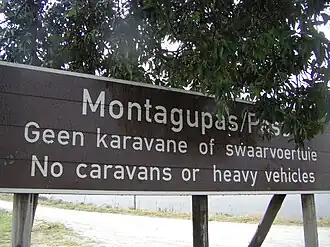 Toegang tot de pas vanuit George