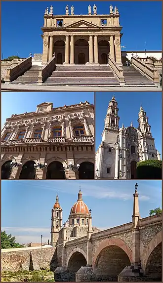 Een collage van Lagos de Moreno