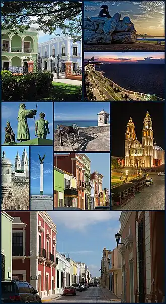 Een collage van Campeche