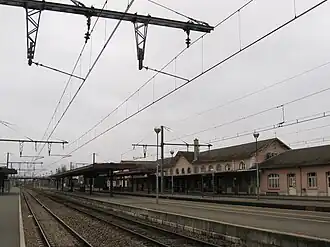 Zicht over de perrons.