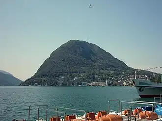Monte San Salvatore gezien vanuit Lugano