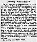 1939 Krantenartikel waarin de villa genoemd wordt
