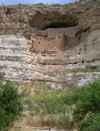 Klifwoningen van nationaal monument Montezuma Castle