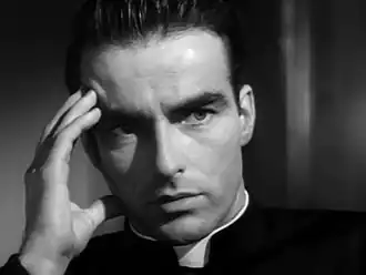 Montgomery Clift in I Confess (1953).