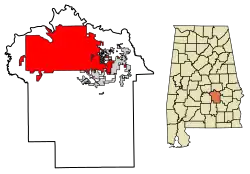 Locatie van Montgomery