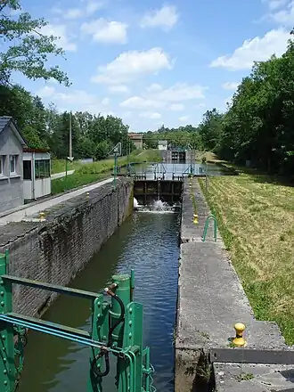 Canal des Ardennes in het “dal van de sluizen”