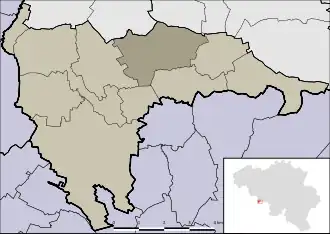 Kaart van Montignies-sur-Roc