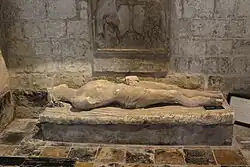 Graf, kalk beeldhouwwerk 15e eeuw