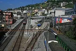 Station van uit de lucht