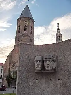 Monument voor de Oorlogsslachtoffers - buste van Albert I en Elisabeth