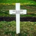 Herdenkingskruis voor Pieter Hoppen