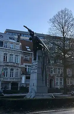 Monument voor de vliegers en ballonvaarders in Brussel