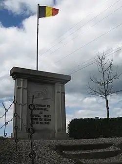 Oorlogsgedenkteken voor korporaal Geury