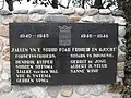 Plaquette, voorheen in het gemeentehuis, later verplaatst naar de algemene begraafplaats