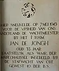 Monument voor Jan de Jongh