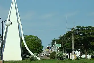 Centrale obelisk van Nova Andradina