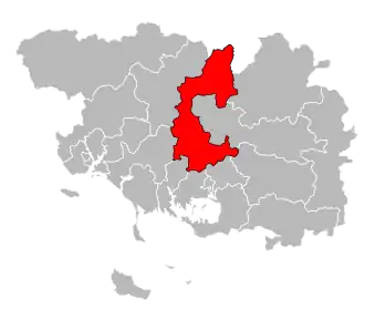 Locatie van het kanton