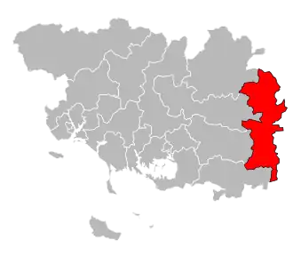 Locatie van het kanton