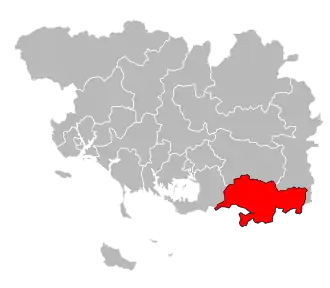 Locatie van het kanton