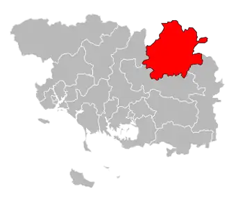 Locatie van het kanton