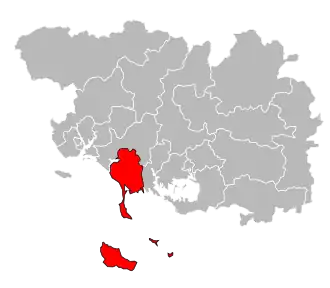 Locatie van het kanton