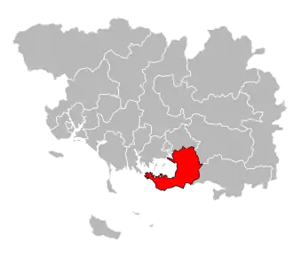 Locatie van het kanton