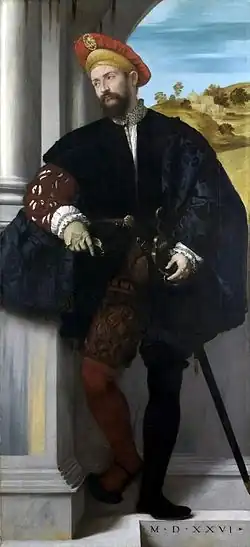 Portret van een man ten voeten uit