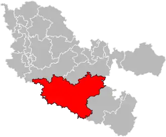 Locatie van het kanton