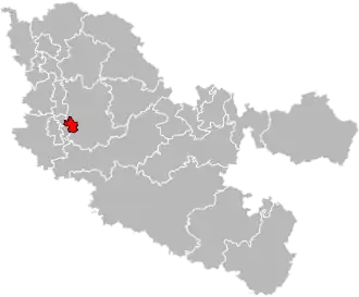 Locatie van het kanton