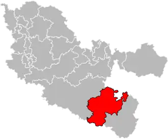 Locatie van het kanton