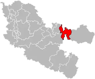 Locatie van het kanton