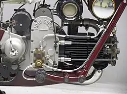 De kopklepmotor zoals die werd gebruikt op de C2V, 2VT en GT 2VT