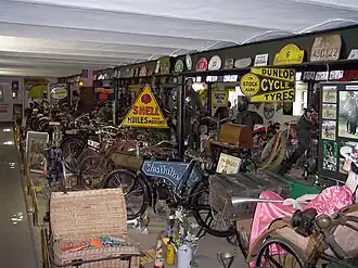 In het motorenmuseum