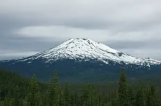 Mount Bachelor gezien vanuit het oosten