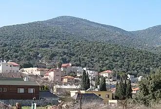 De Meronberg, met 1208 meter, de hoogste piek van Boven-Galilea