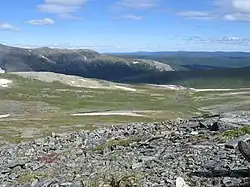 Berglandschap in de Subarctische Oeral.
