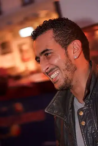 Mourade Zeguendi op het Brussels Festival International du Film Fantastique op 9 april 2010.