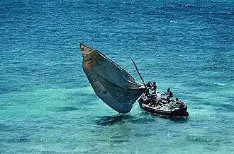 traditionele Mozambikaanse vissersboot