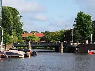 Hanny Michaelisbrug in juni 2016 toen nog "Mozartbrug"