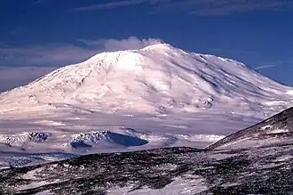 Mount Erebus in 1972