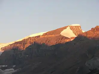 Kitchener bij zonsopkomst, vanaf Icefields Parkway