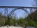 Müngstener Brücke, Duitslands hoogste spoorbrug, van gietijzer