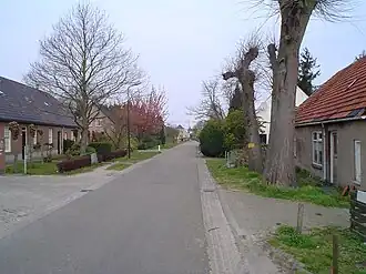 De straat Muggenhol in 2008.