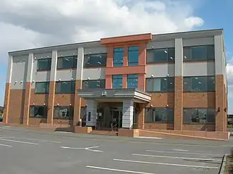 Het gemeentehuis van Mukawa