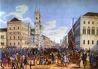 De intocht van prinses Marie van Pruisen in 1842