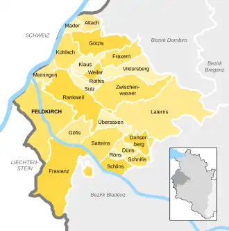 Kaart van Feldkirch