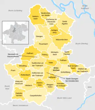 Kaart van Grieskirchen
