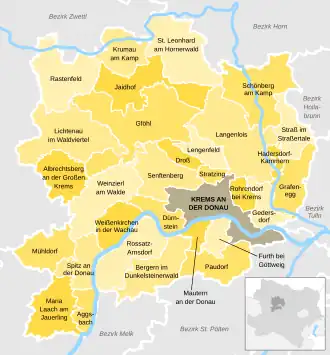 Kaart van Krems